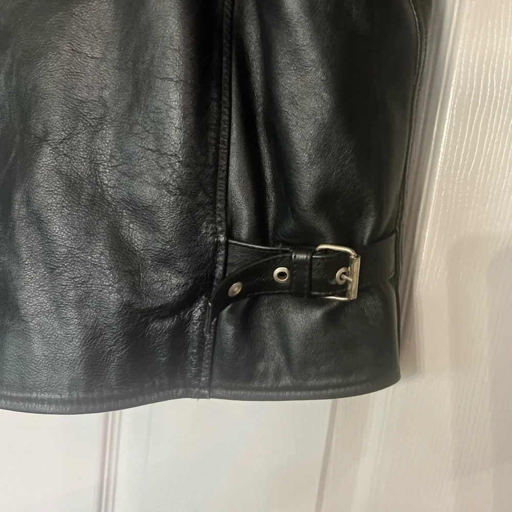 ProTech Performance Real Leather Jacket Thinsulate  Removable Liner Sz L Black - Picture 12 of 16